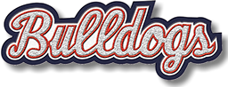 Script & Old English Chenille Letters (BULLDOGS)