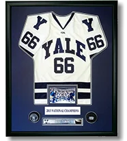 Yale University Men's Hockey National Champions w/ team picture & embedded pucks