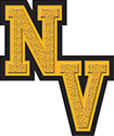 Two Letter Stacked Chenille Patch (NV)